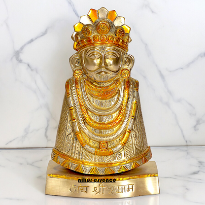 Shop khatu Shyam Baba brass idol - 11 inches Nikuressence