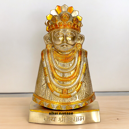 Shop khatu Shyam Baba brass idol - 11 inches Nikuressence