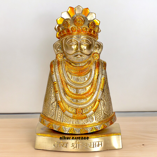 Shop khatu Shyam Baba brass idol - 11 inches Nikuressence
