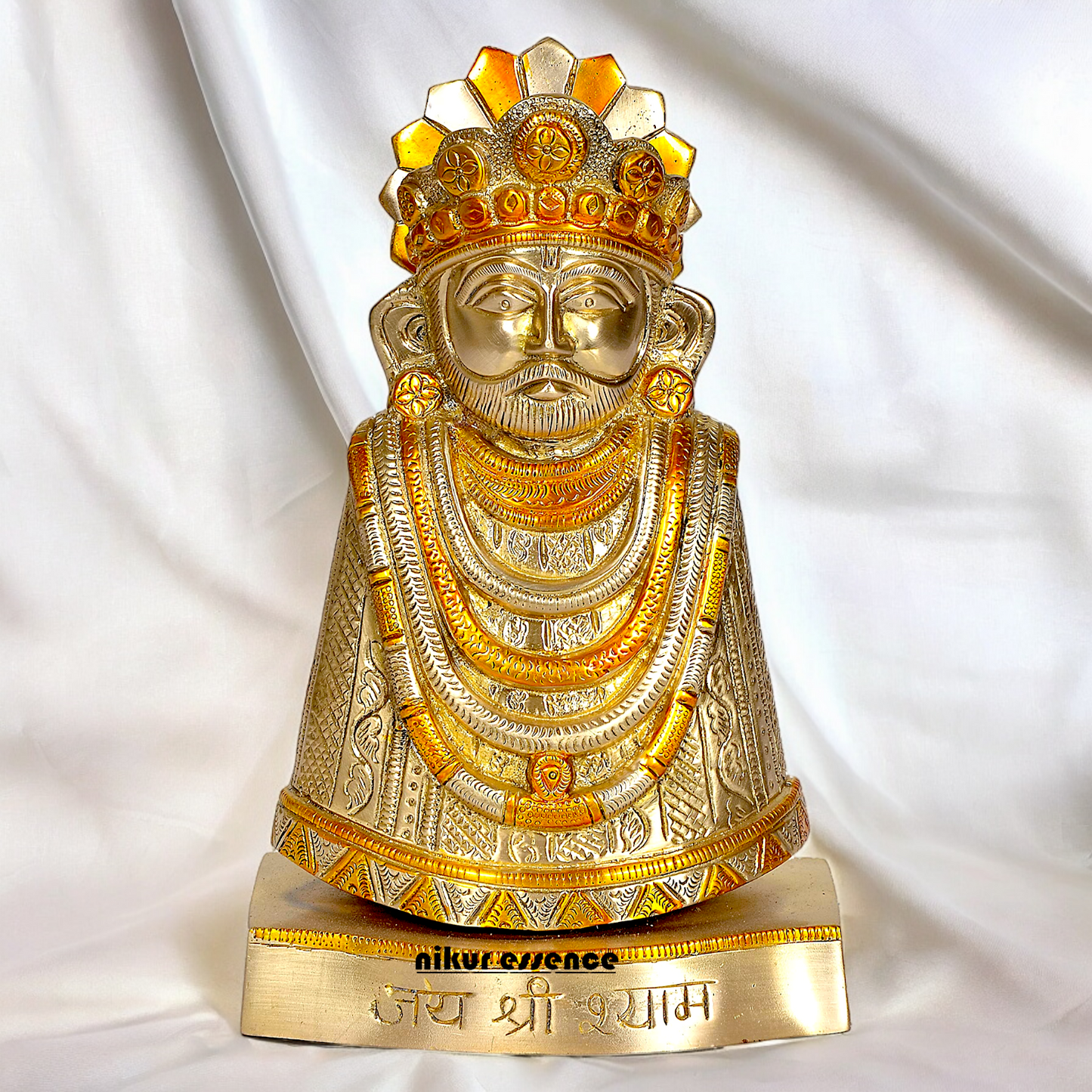 Shop khatu Shyam Baba brass idol - 11 inches Nikuressence