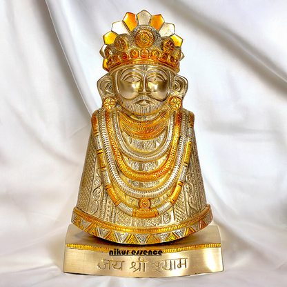 Shop khatu Shyam Baba brass idol - 11 inches Nikuressence