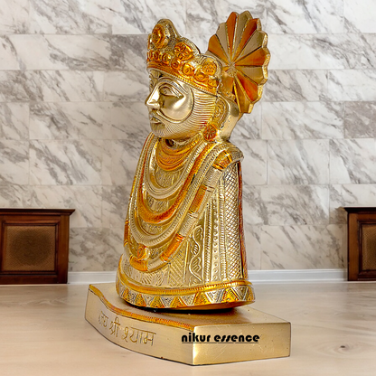 Shop khatu Shyam Baba brass idol - 11 inches Nikuressence