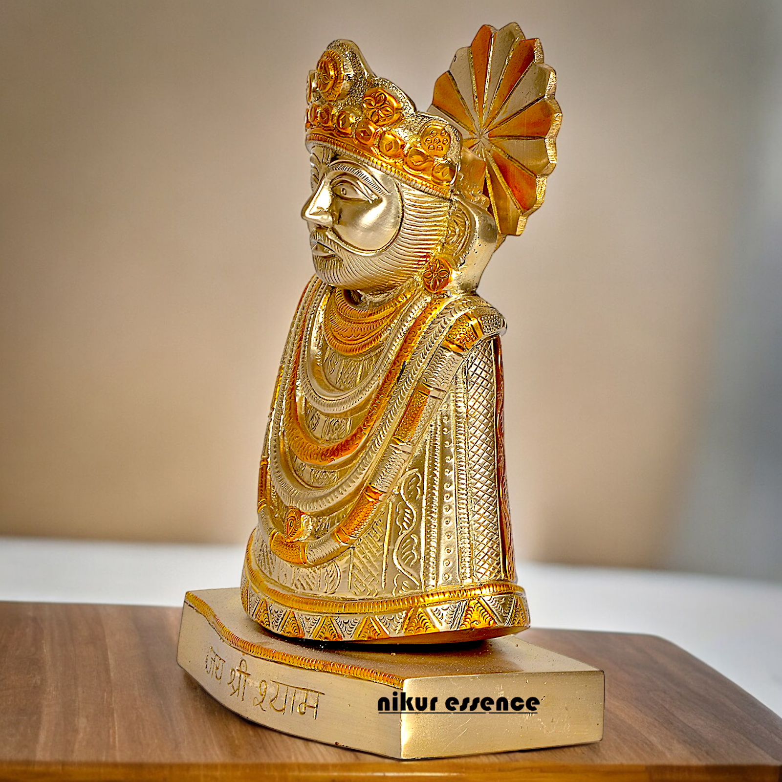 Shop khatu Shyam Baba brass idol - 11 inches Nikuressence