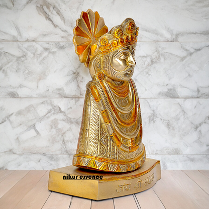 Shop khatu Shyam Baba brass idol - 11 inches Nikuressence