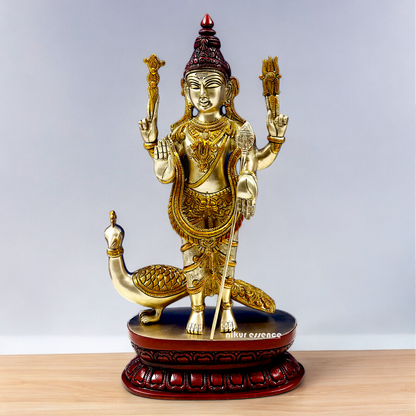Buy Murugan Kartikeya Brass idol - 16.299 inches Nikuressence