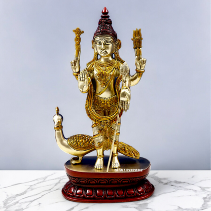 Buy Murugan Kartikeya Brass idol - 16.299 inches Nikuressence