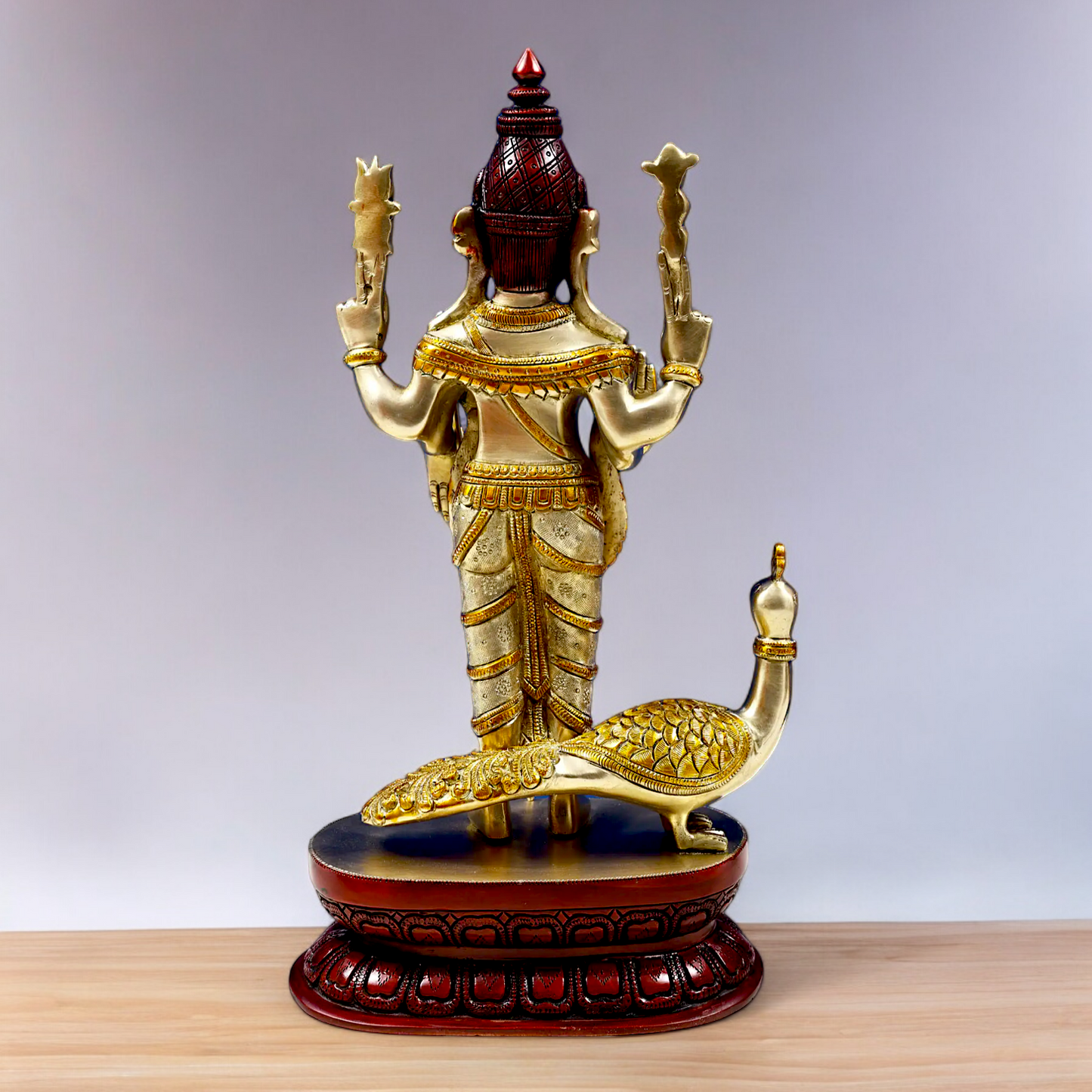 Buy Murugan Kartikeya Brass idol - 16.299 inches Nikuressence