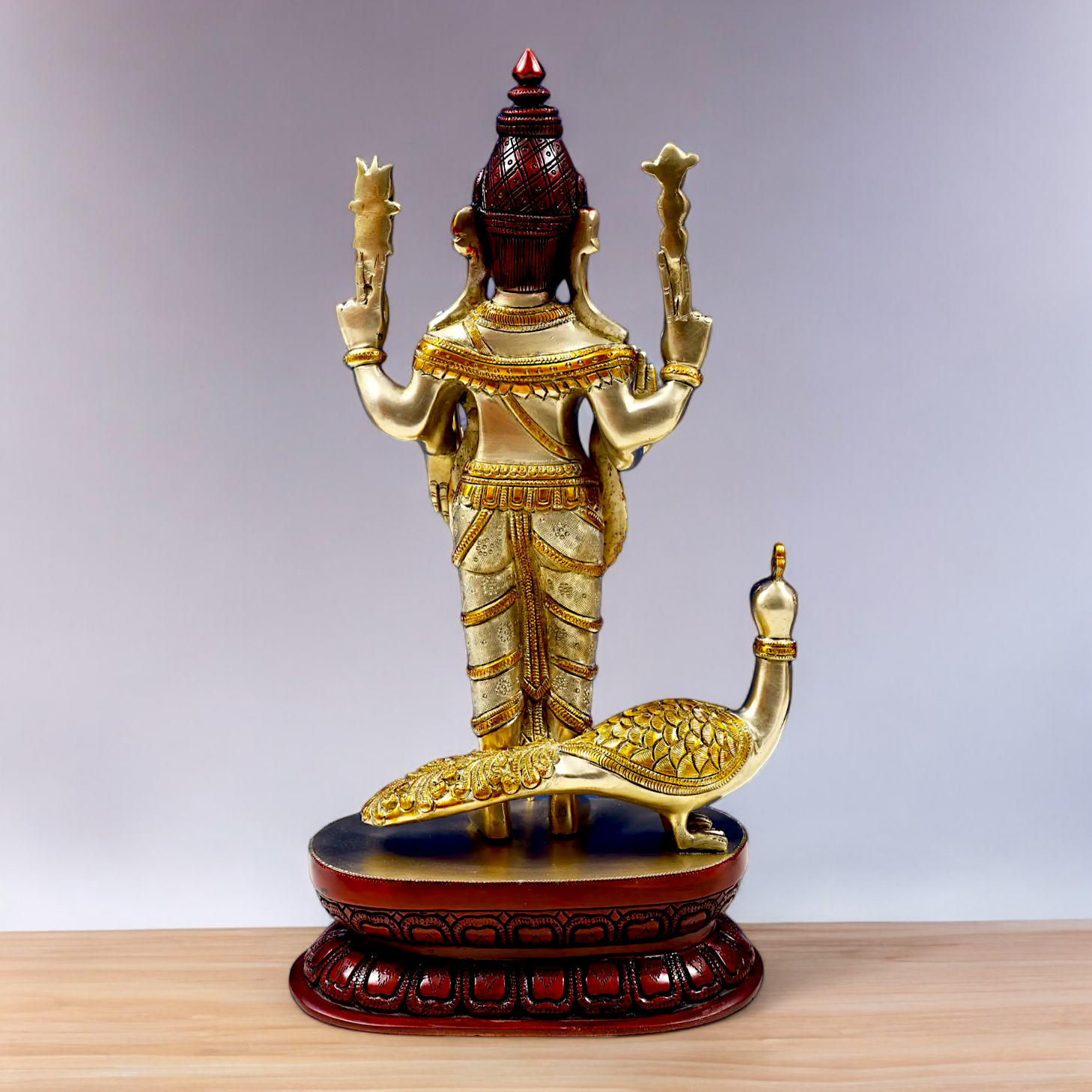 Buy Murugan Kartikeya Brass idol - 16.299 inches Nikuressence