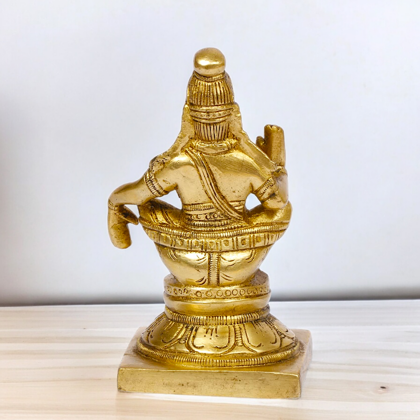 Lord Ayyappan Ayyappa Murugan Swamy Solid Brass idol - 5 inches Nikuressence