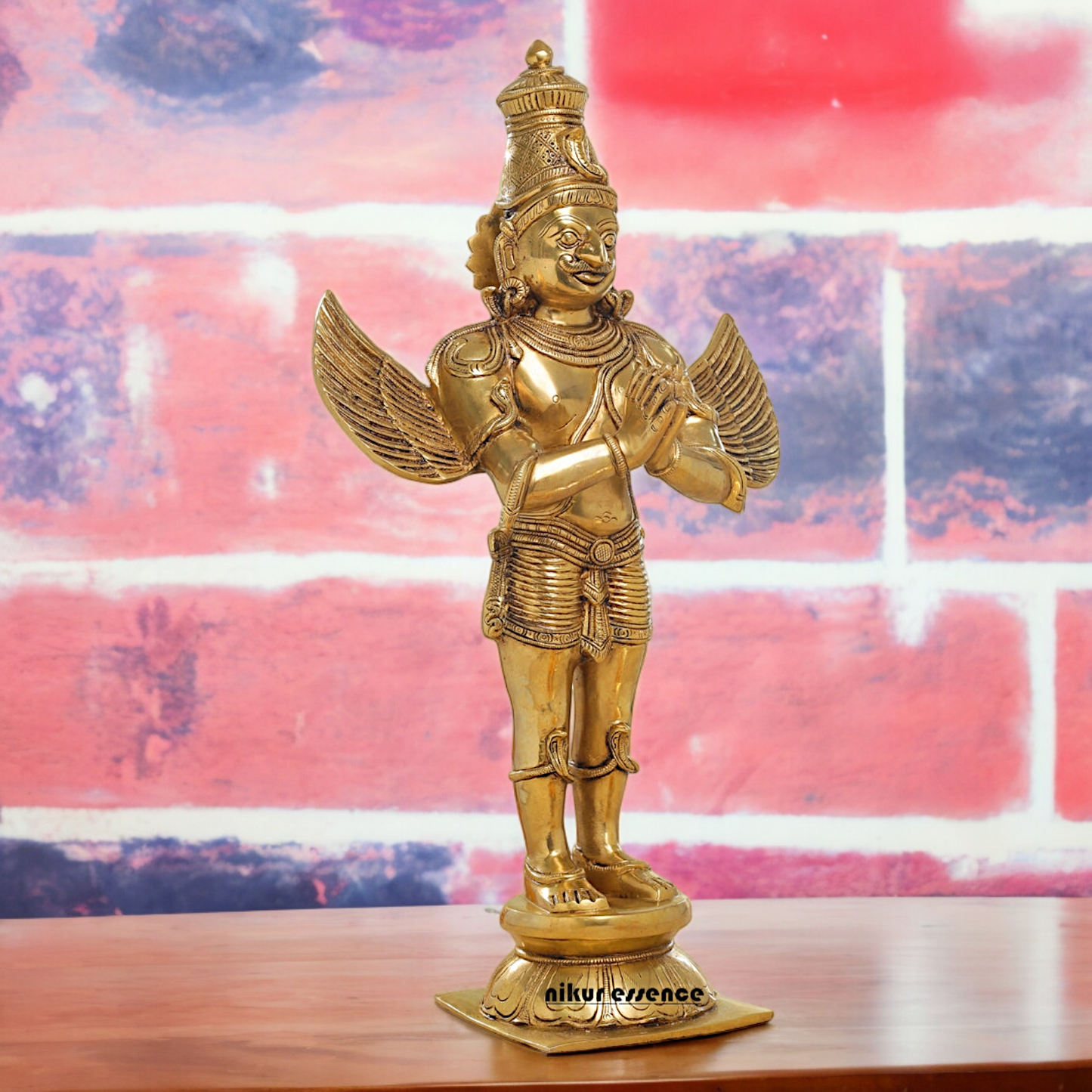Solid Brass Garuda Standing idol - 22 inches Nikuressence