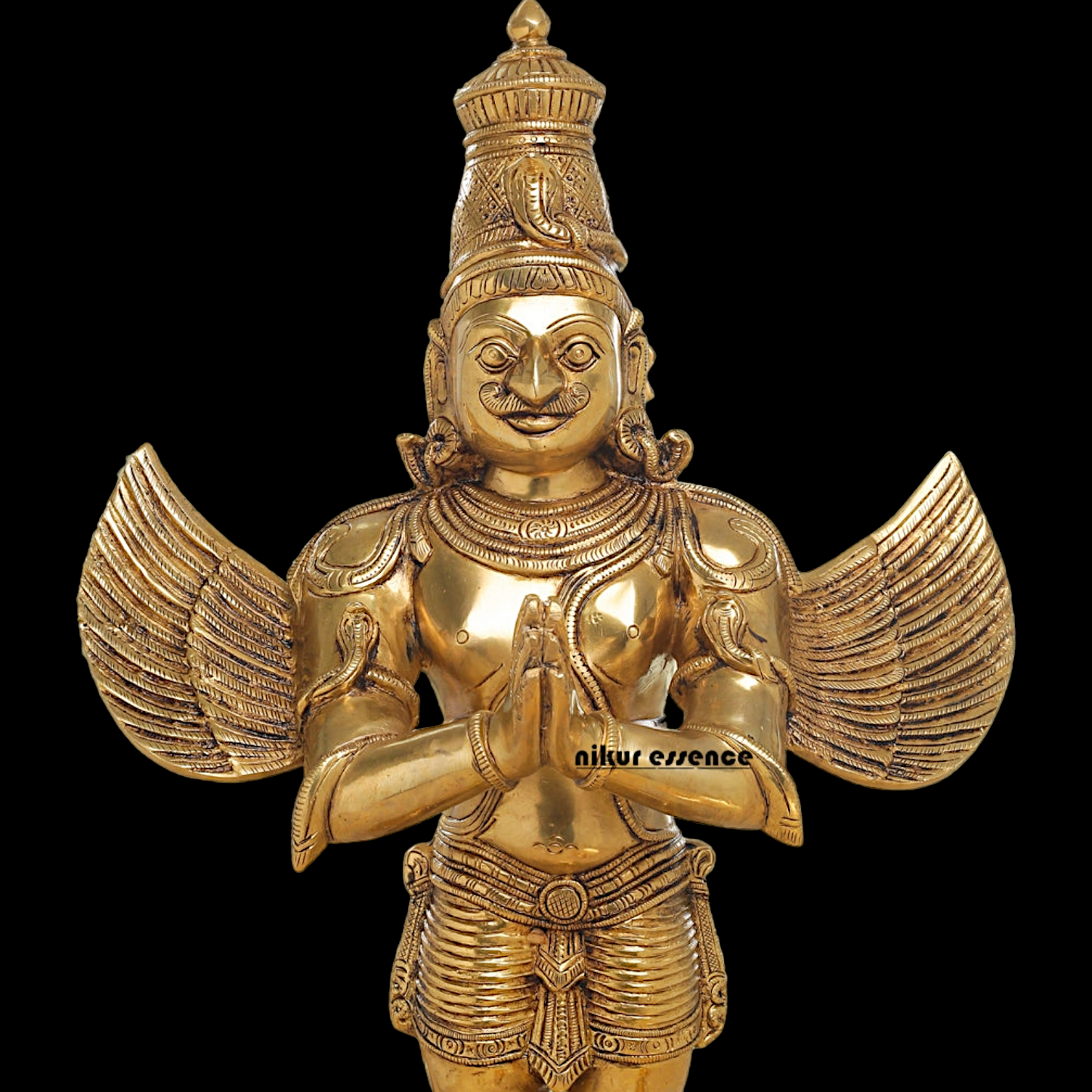 Solid Brass Garuda Standing idol - 22 inches Nikuressence