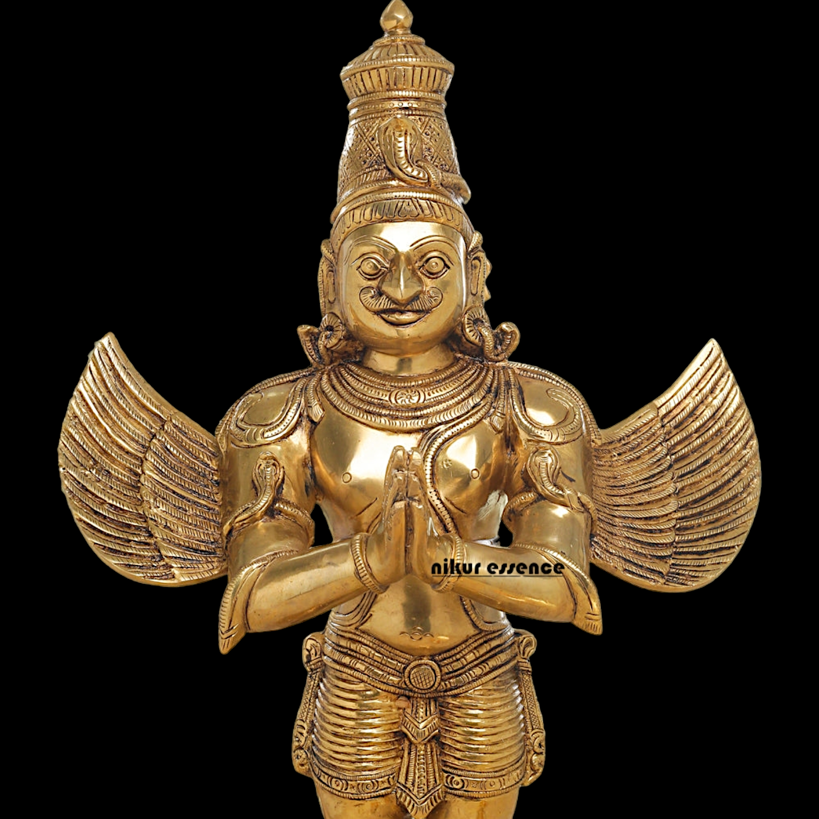 Solid Brass Garuda Standing idol - 22 inches Nikuressence