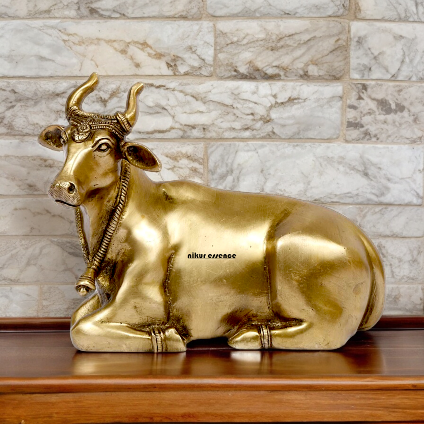 Shop Cow Solid Brass idol - 7.5 Inches Nikuressence