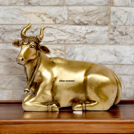 Shop Cow Solid Brass idol - 7.5 Inches Nikuressence