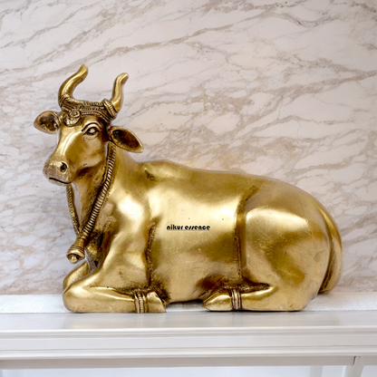 Shop Cow Solid Brass idol - 7.5 Inches Nikuressence