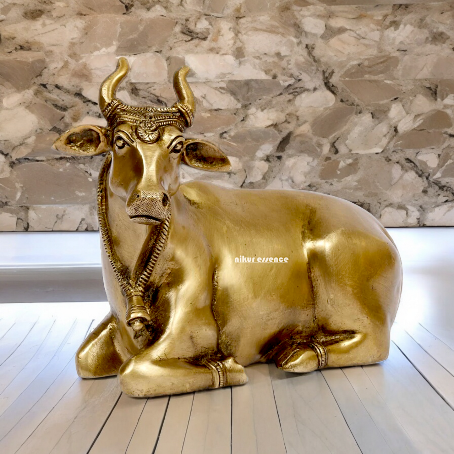 Shop Cow Solid Brass idol - 7.5 Inches Nikuressence
