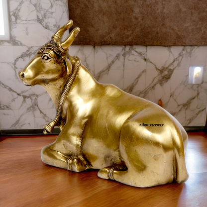 Shop Cow Solid Brass idol - 7.5 Inches Nikuressence