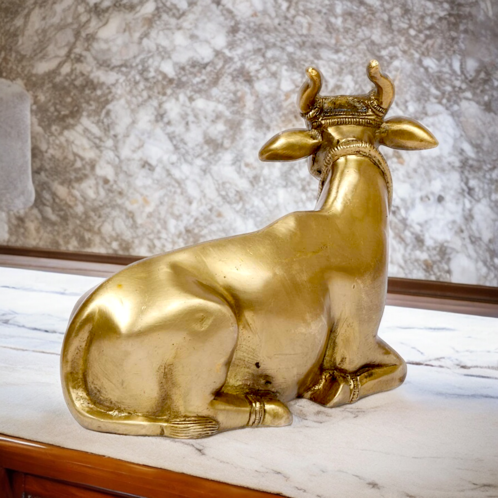 Shop Cow Solid Brass idol - 7.5 Inches Nikuressence