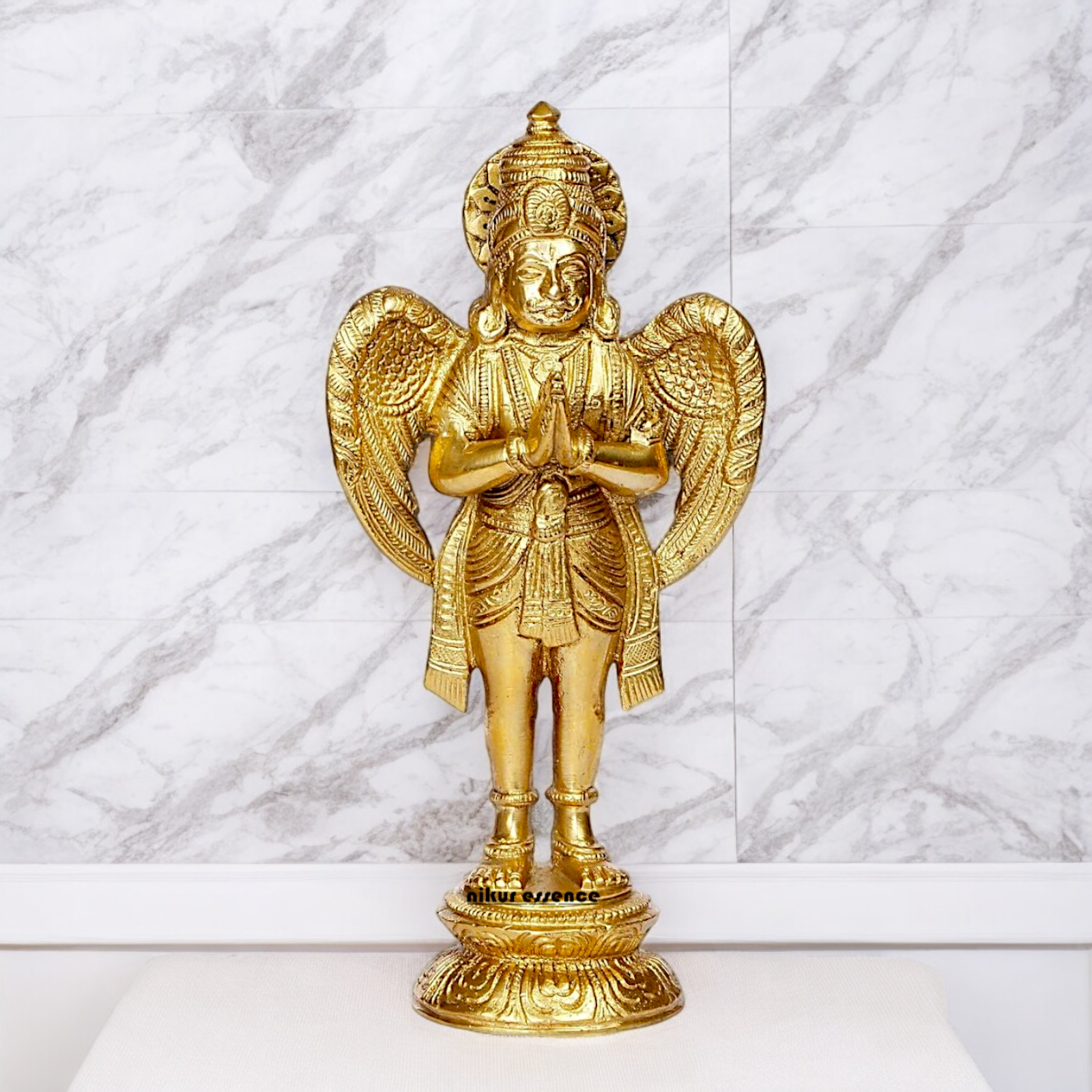 Shop Garuda Standing Solid Brass idol - 8 inches Nikuressence