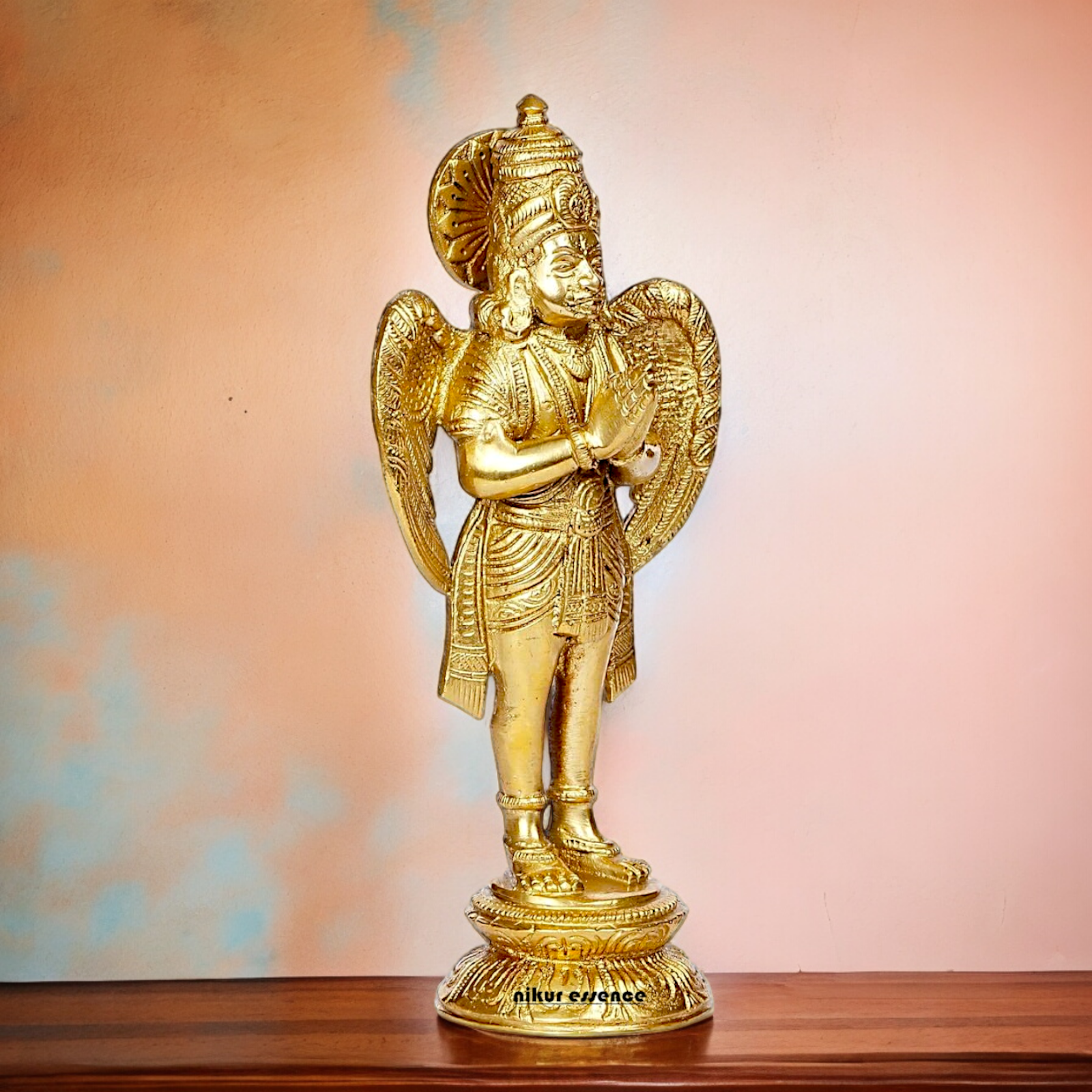 Shop Garuda Standing Solid Brass idol - 8 inches Nikuressence