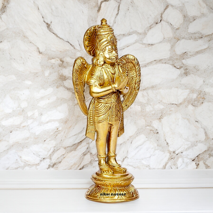 Shop Garuda Standing Solid Brass idol - 8 inches Nikuressence
