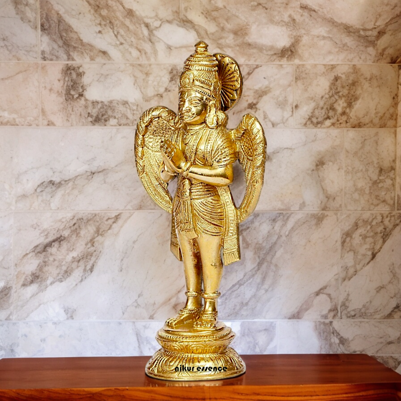 Shop Garuda Standing Solid Brass idol - 8 inches Nikuressence