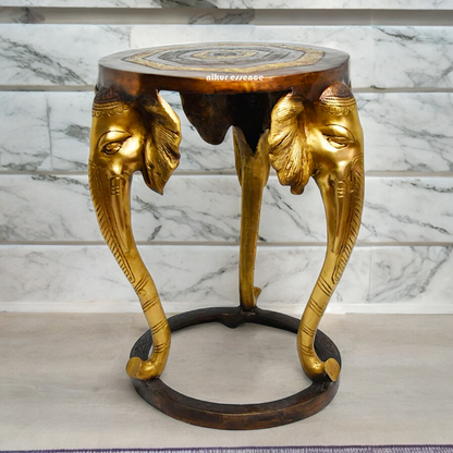 Buy Stool Chowki Brass - 18 inches Nikuressence