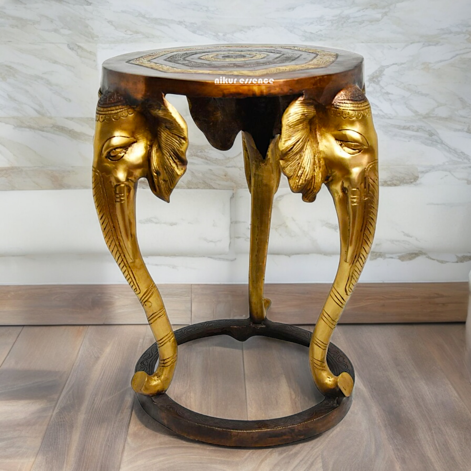 Buy Stool Chowki Brass - 18 inches Nikuressence