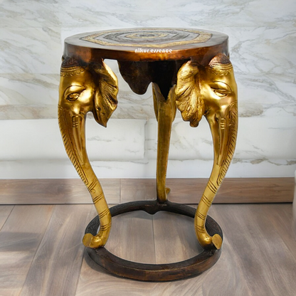 Buy Stool Chowki Brass - 18 inches Nikuressence