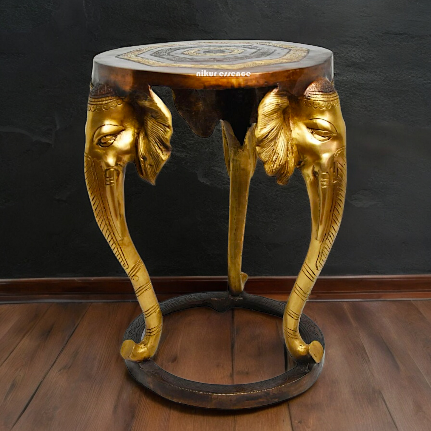 Buy Stool Chowki Brass - 18 inches Nikuressence