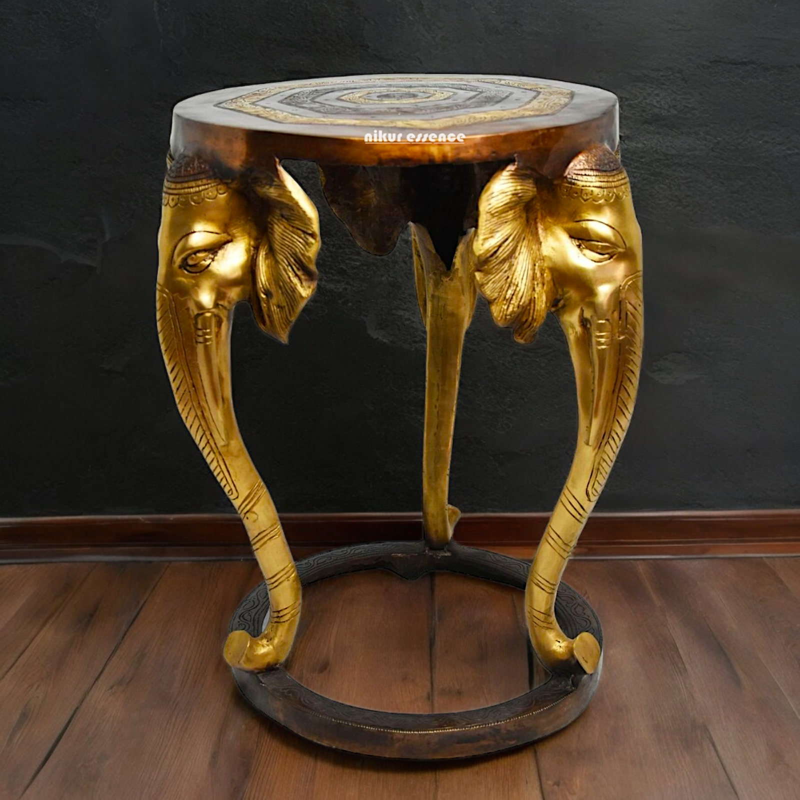 Buy Stool Chowki Brass - 18 inches Nikuressence