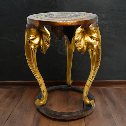 Buy Stool Chowki Brass - 18 inches Nikuressence