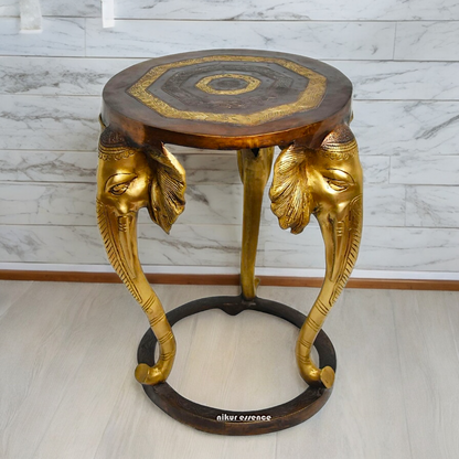 Buy Stool Chowki Brass - 18 inches Nikuressence