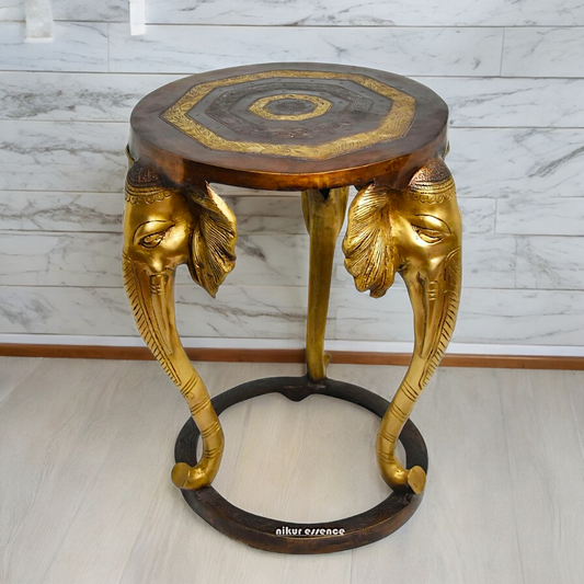 Buy Stool Chowki Brass - 18 inches Nikuressence