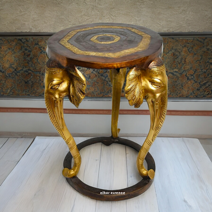 Buy Stool Chowki Brass - 18 inches Nikuressence