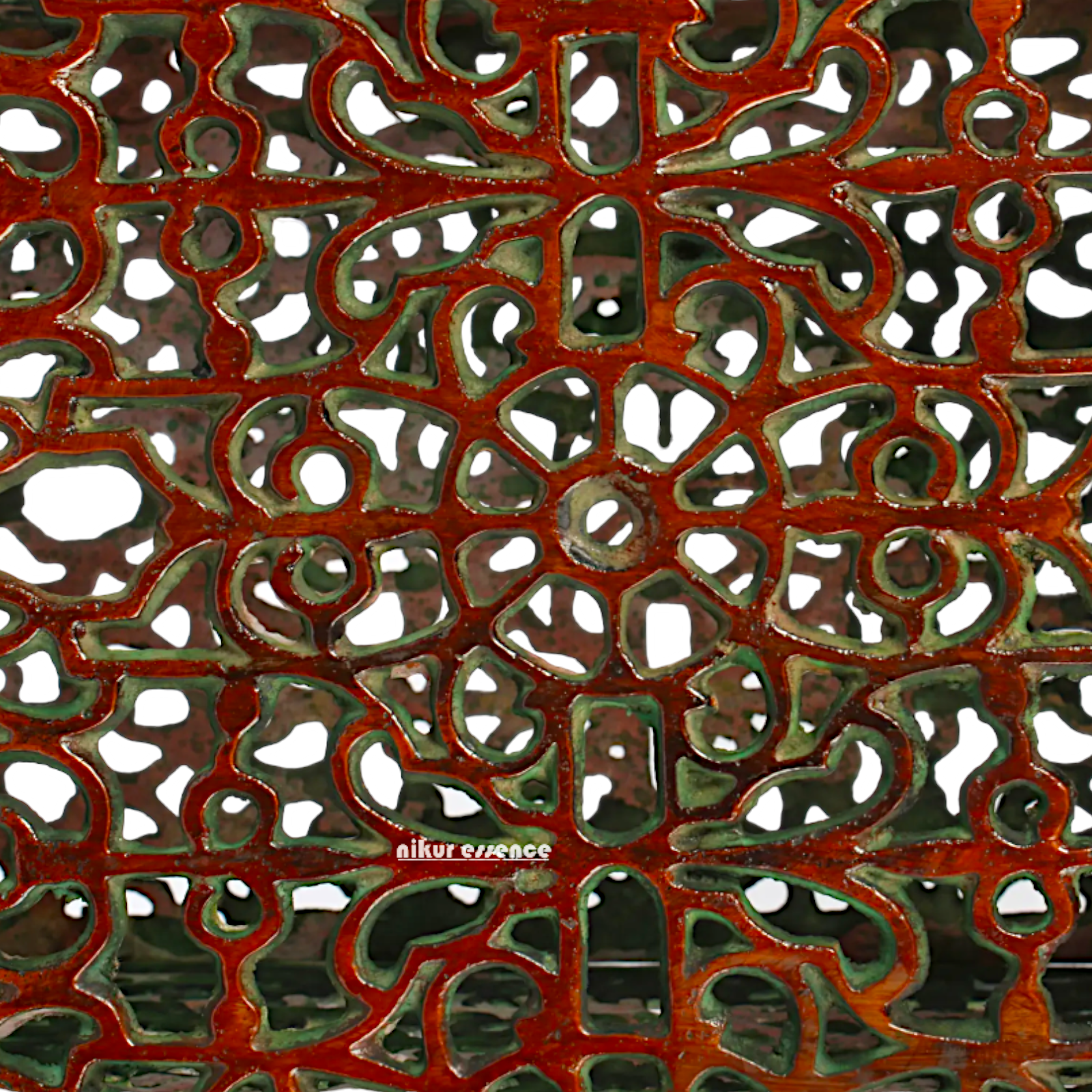 Big Chowki Table Stool with Bells Ghungroo Brass - 20 inches Nikuressence