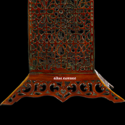 Big Chowki Table Stool with Bells Ghungroo Brass - 20 inches Nikuressence