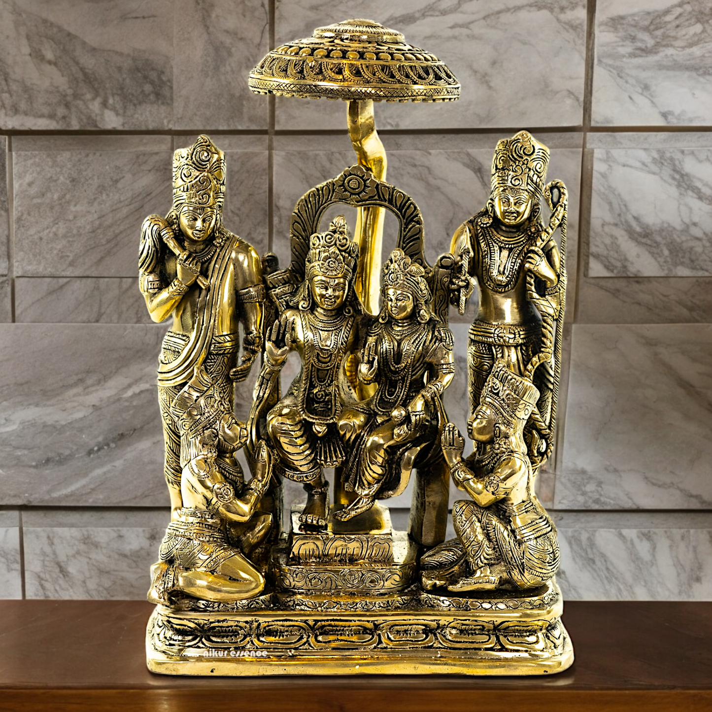 Buy Ram Darbar Solid Brass Idol - 15 inch Nikuressence