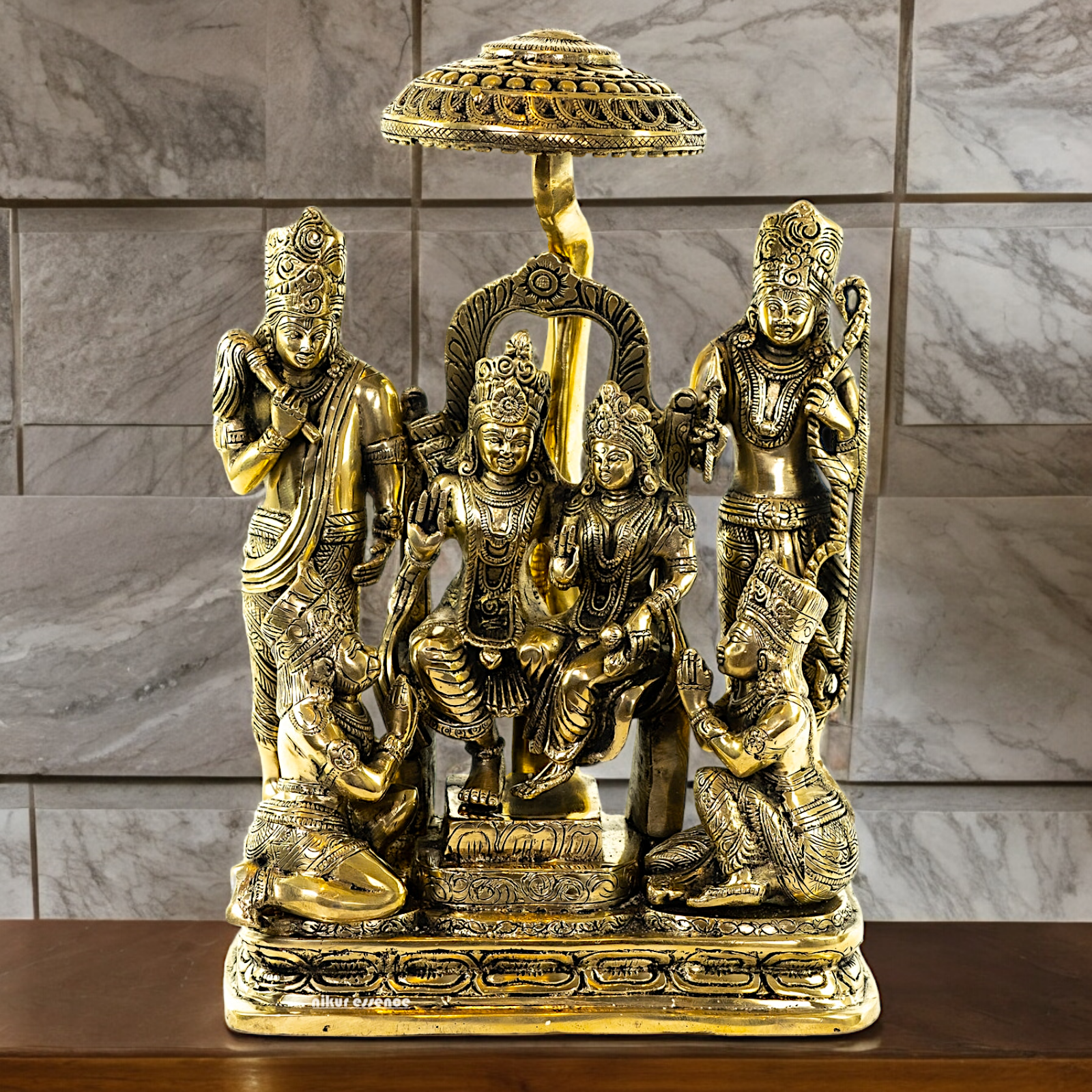 Buy Ram Darbar Solid Brass Idol - 15 inch Nikuressence