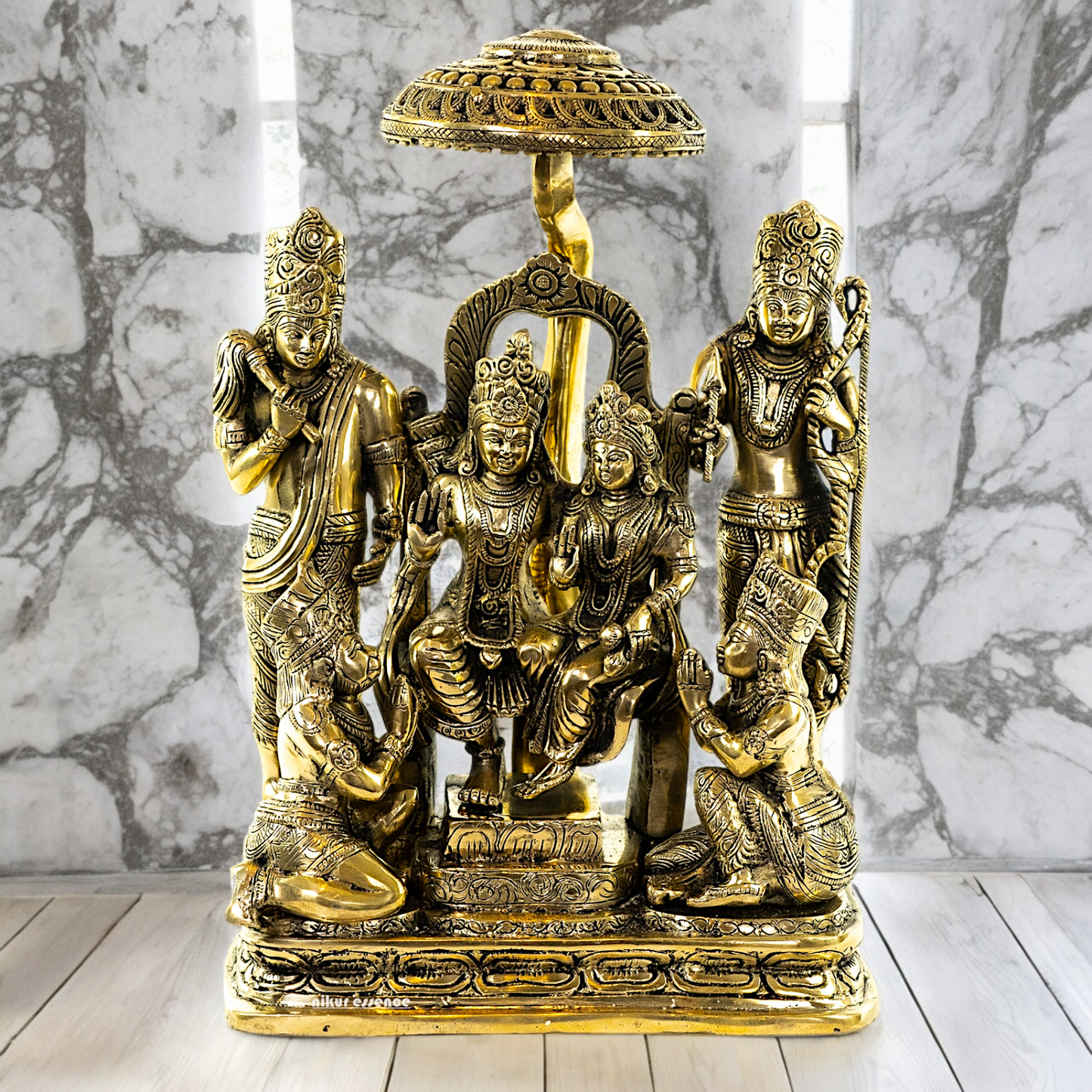 Buy Ram Darbar Solid Brass Idol - 15 inch Nikuressence