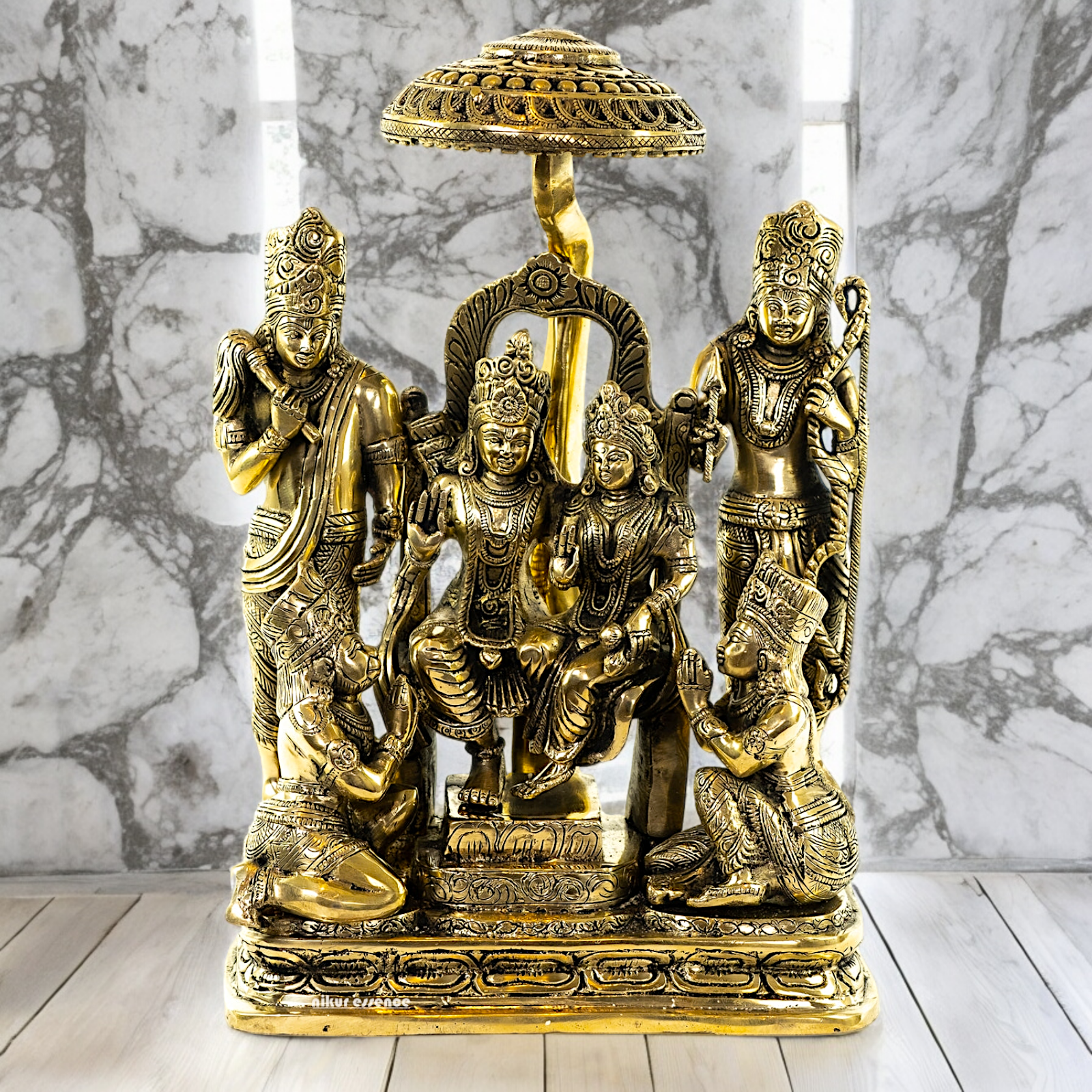 Buy Ram Darbar Solid Brass Idol - 15 inch Nikuressence