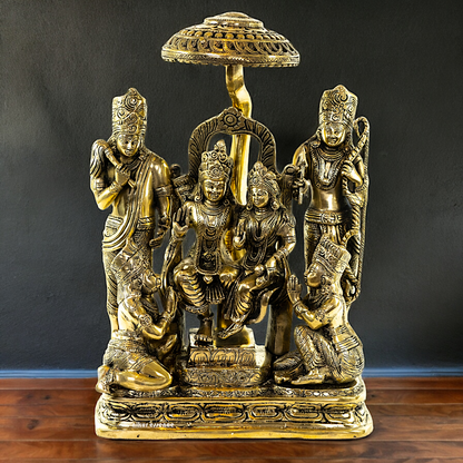 Buy Ram Darbar Solid Brass Idol - 15 inch Nikuressence