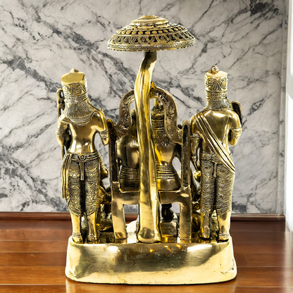 Buy Ram Darbar Solid Brass Idol - 15 inch Nikuressence