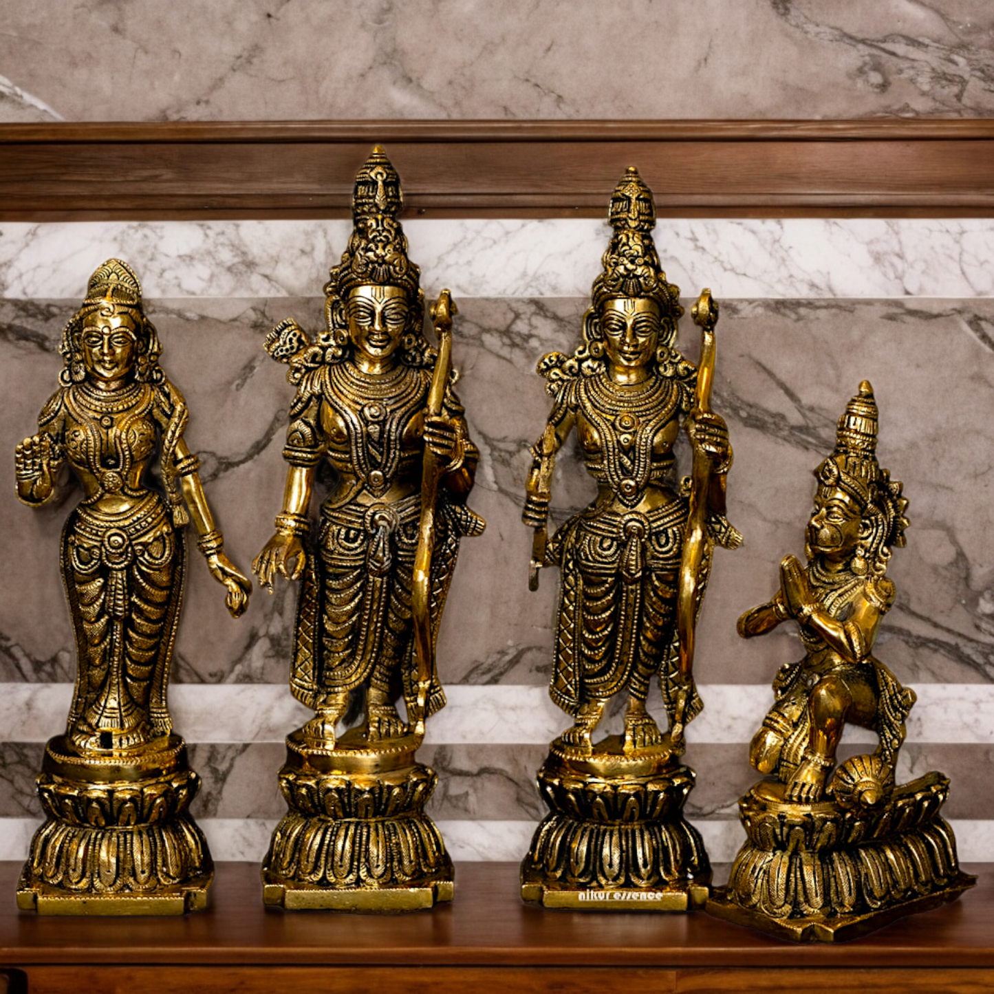 Buy Ram Darbar Idol Solid Brass - 12 inches Nikuressence