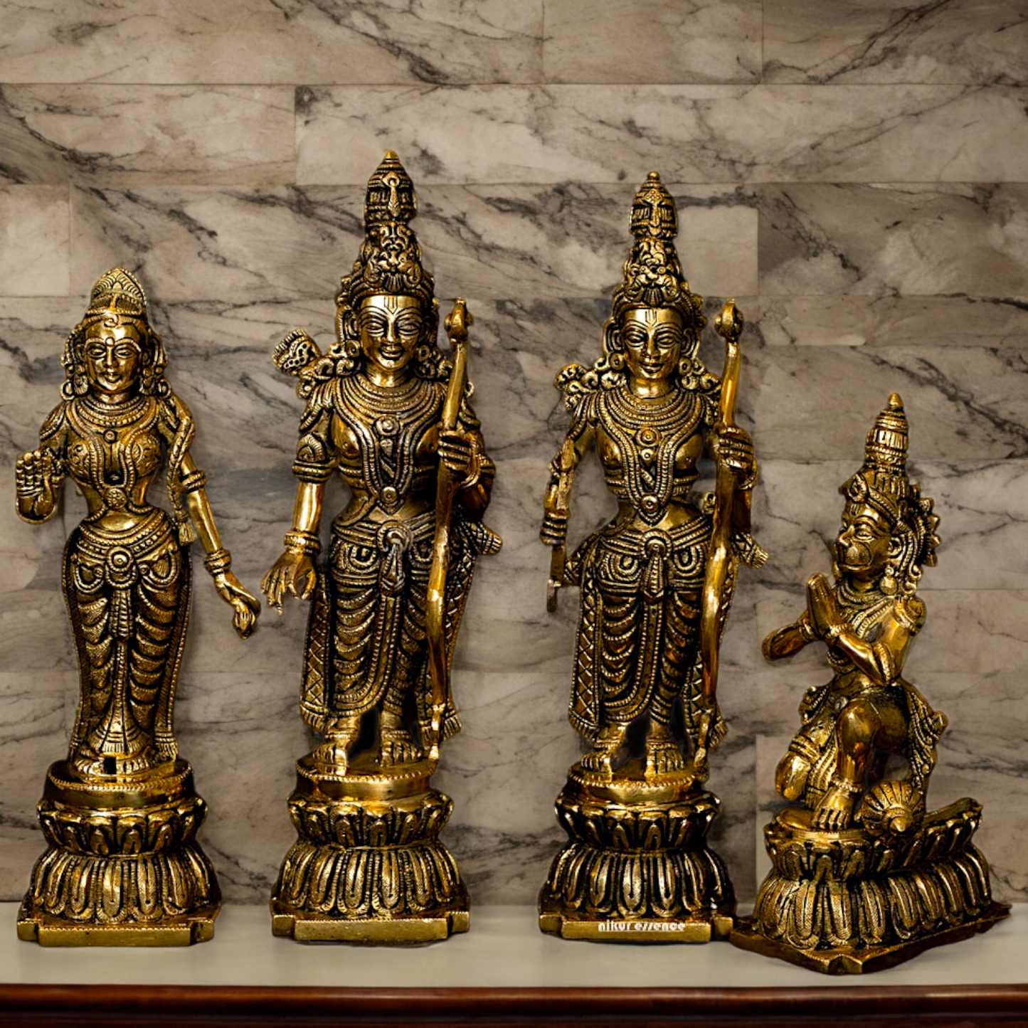 Buy Ram Darbar Idol Solid Brass - 12 inches Nikuressence