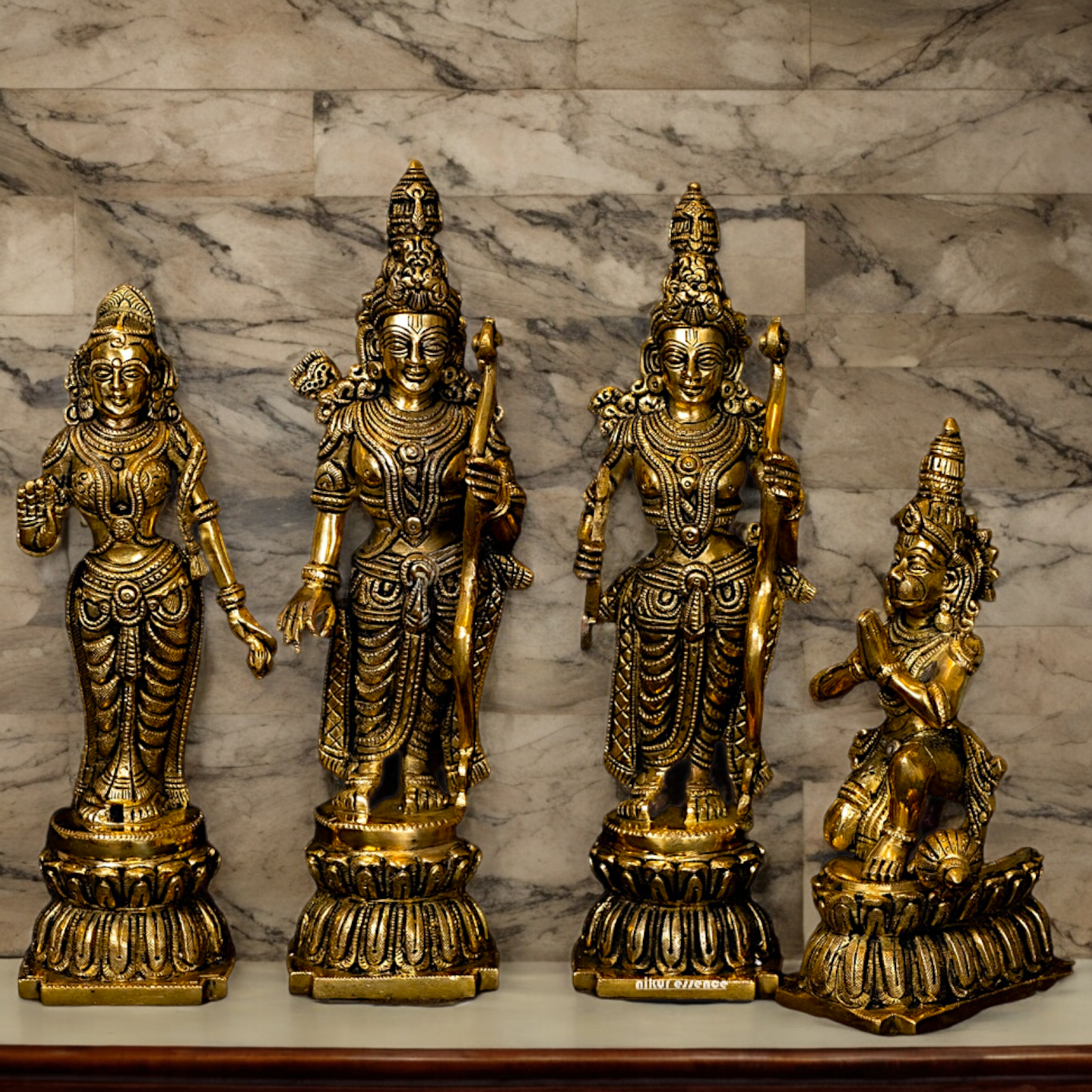 Buy Ram Darbar Idol Solid Brass - 12 inches Nikuressence