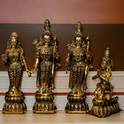 Buy Ram Darbar Idol Solid Brass - 12 inches Nikuressence