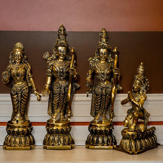 Buy Ram Darbar Idol Solid Brass - 12 inches Nikuressence