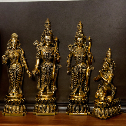 Buy Ram Darbar Idol Solid Brass - 12 inches Nikuressence