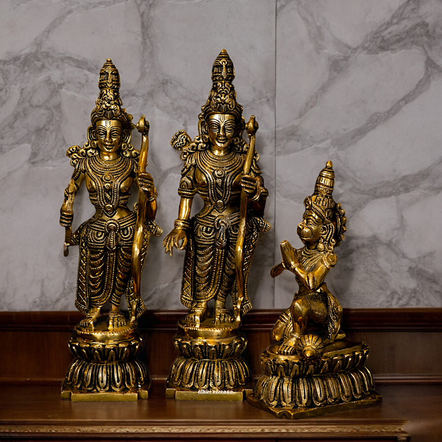 Buy Ram Darbar Idol Solid Brass - 12 inches Nikuressence